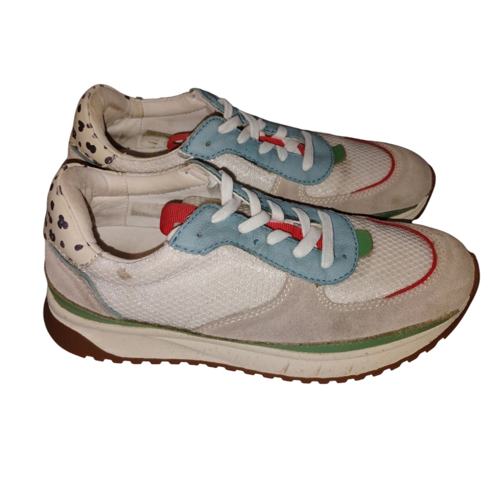 Madewell Kickoff Trainer Sneakers in Recycled Mesh and Leather Women's Size 7.5 - Picture 4 of 7